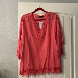 Fun spring lace top